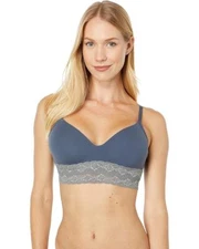 Natori 723154 BLISS PERFECTION WIRELES CONTOUR SOFT CUP BRA 34DDD gray  New