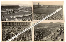 4 X Photo Ak 15. Deutsches Festival Stuttgart 1933 (A3984