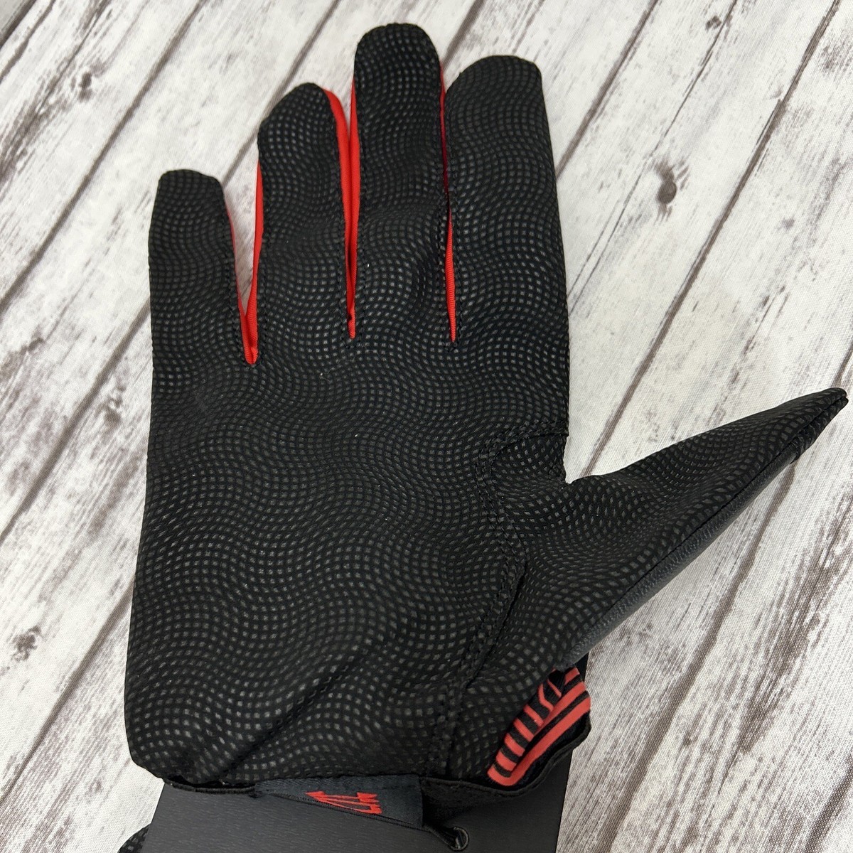 Under Armour Batting Gloves Men's Adult XL Black Red Baseball UA