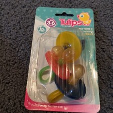 Pack Of 3 Natural latex Rubber Pacifier Rounded , Balloon Shape,3-6m New