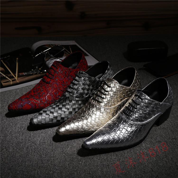 SAOLA Scarpe casual uomo inglesi a punta eleganti moda pelle intrecciata stringate 2025