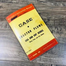 J I Case Tractor Plows Cha Cht Series 3 4 5 Bottom Operators Instruction Manual