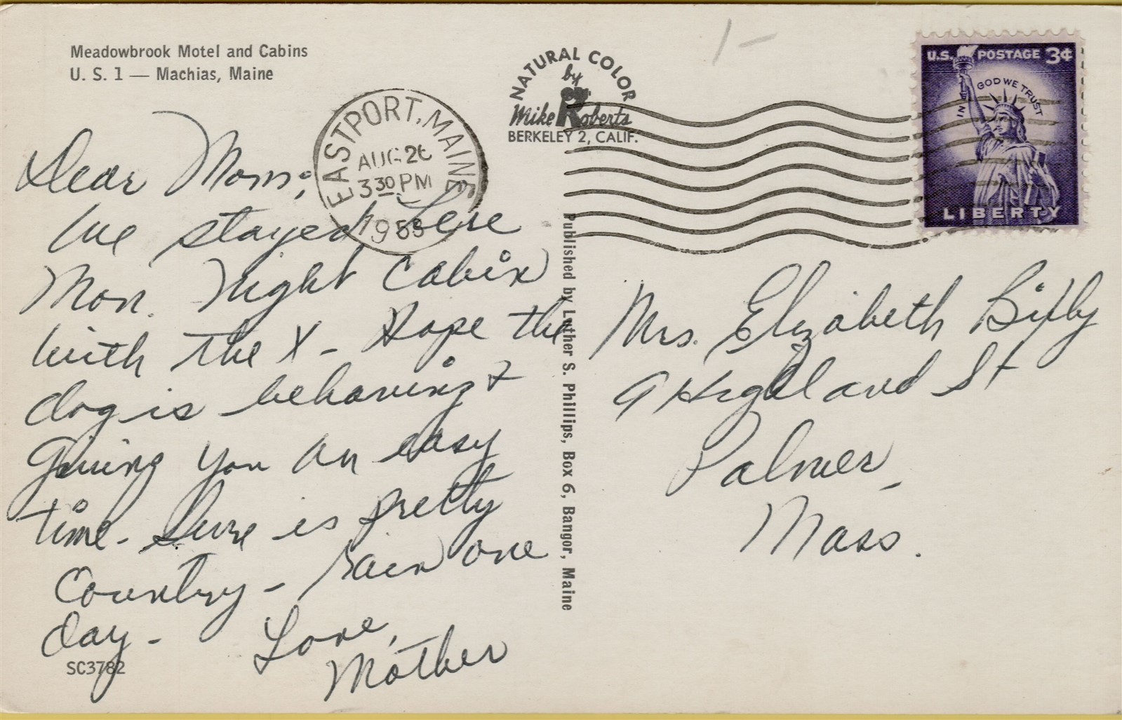 Air Aerial View Meadowbrook Motel & Cabins US 1 Machias Maine ME