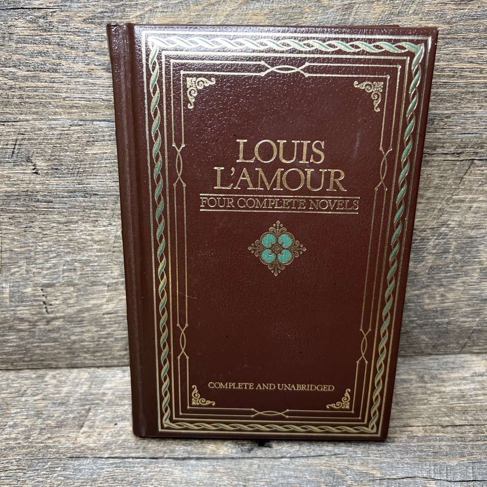 Louis L Amour Four Complete Novels Leather Bound Chatham River Press louis-l-amour-four-complete-novels-leather-bound-chatham-river-press