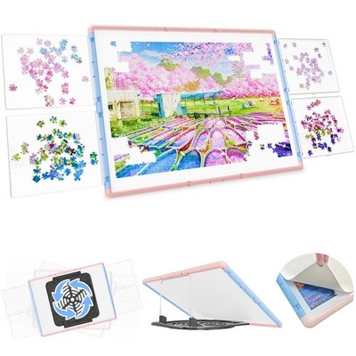 1000 Pieces Puzzle Board 3-in-1 Double-Sided & Rotating & Tilting, Plastic Pu...