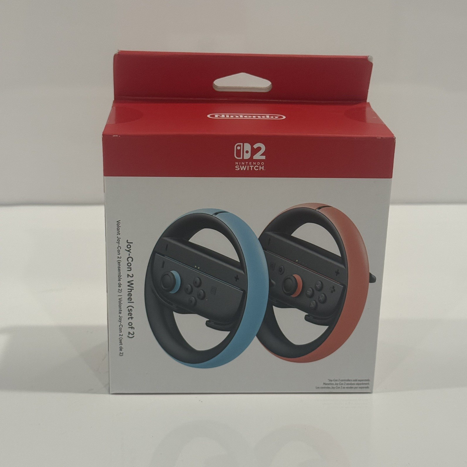New Nintendo Switch 2 Joycon Wheel Set of 2 Factory Sealed Blue & Red
