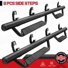 Fit 15-26 Colorado/Canyon Crew Cab Drop Running Board Side Step Nerf Bar BLK BCC