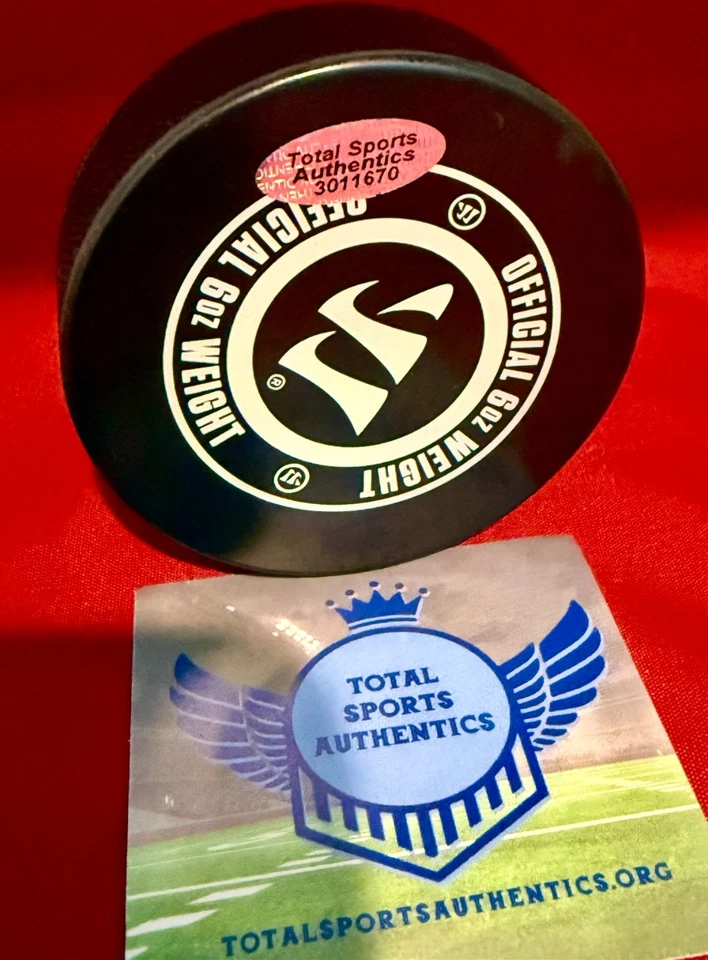 Disco autografiado WAYNE GRETZKY & MARIO LEMIEUX con certificado de autenticidad (TSA) + ¡ENVÍO GRATUITO! Foto 2 de 4