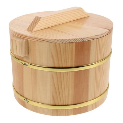 Bath Salt Storage Bucket Holder Wood Bathroom Container for Salts