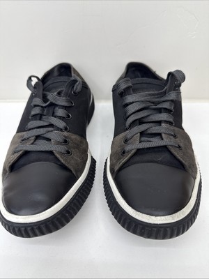 Prada Black Leather Stratus Luxury Sneaker 4E 3058 Men's 11