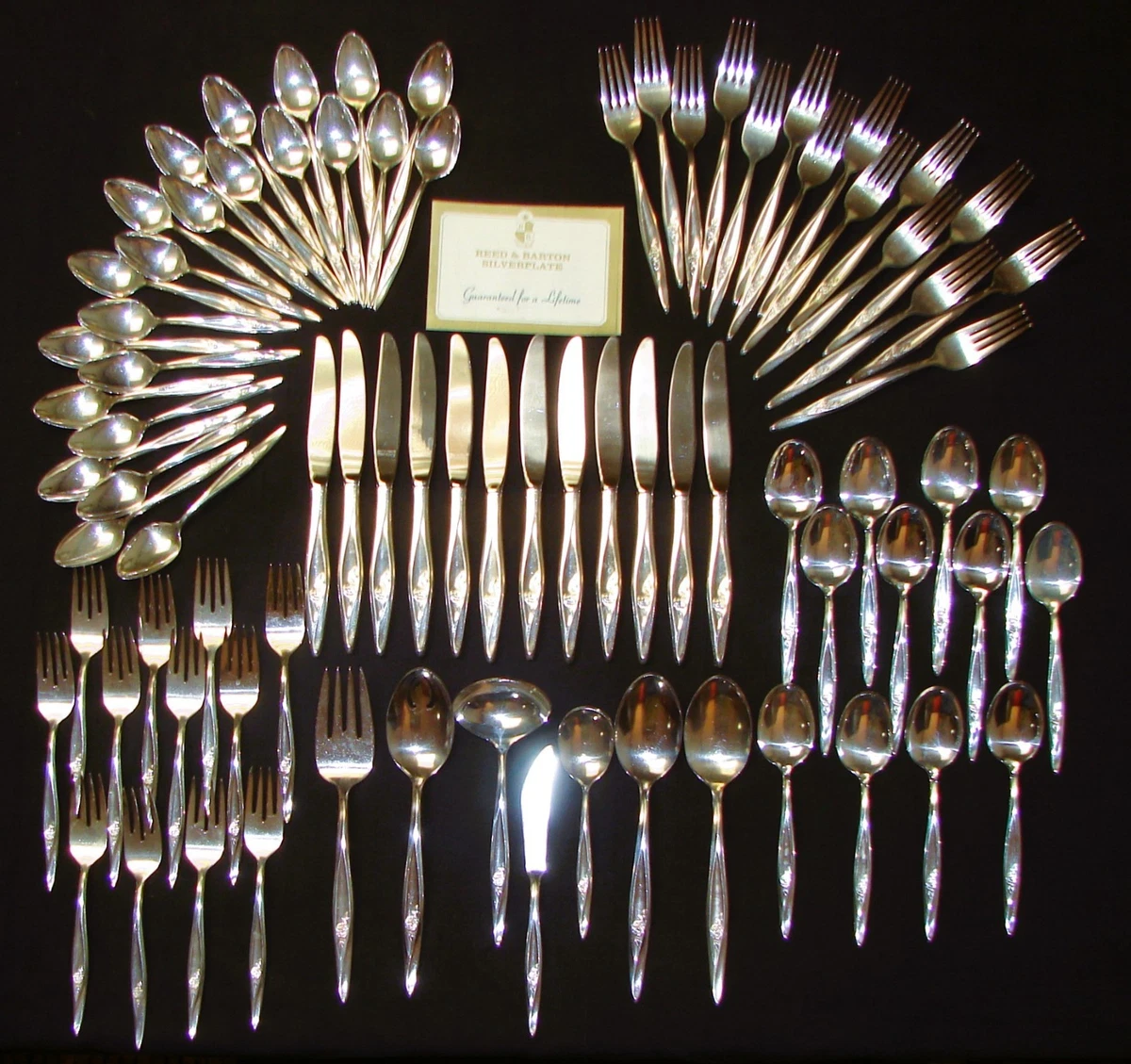 Reed & Barton Set with Serving Piece Flatware Sets for sale | eBay