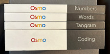 OSMO Educational Games Lot of 4 Includes Coding, Numbers, Words, Tangram