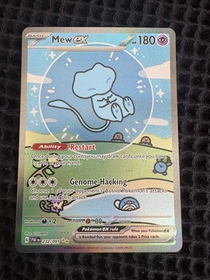 Pokemon TCG Paldean Fates Bubble Mew EX 232/091 Special Illustration Rare SIR