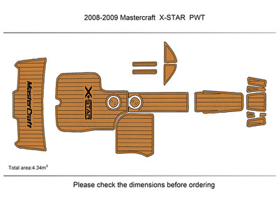 DuraEVA Seadek EVA Foam Boat flooring 2008 Mastercraft X-STAR