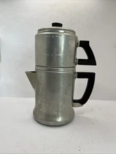 WEAR EVER NO. 3042 VINTAGE 1950's Neapolitan PERCOLATOR COFFEE POT ALUMINUM