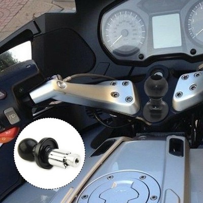1x Motorrad Bike Vorbau Basis mit Kugelkopf für RAM Mount Kit Halter Schwarz Ne