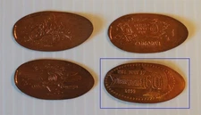 DCA18 - Disneyland 60th Anniversary pressed elongated pennies - Grizzly Peak