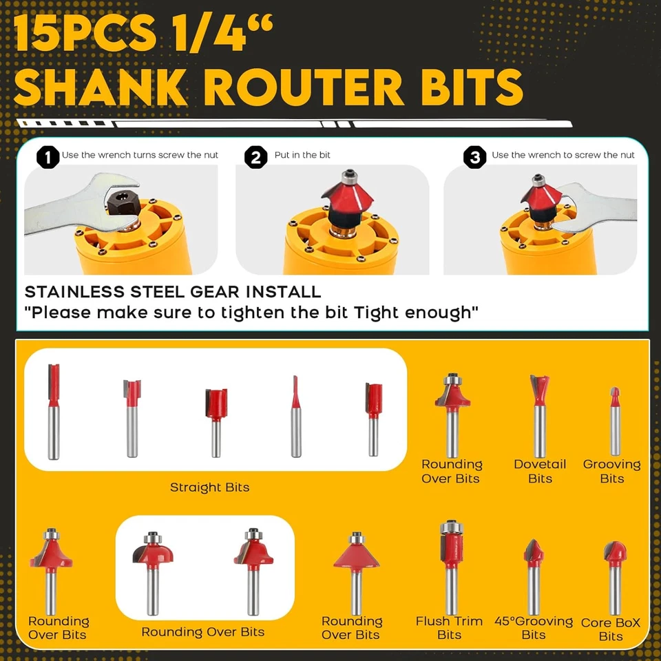 Router Inalámbrico Compatible con Batería Dewalt 20V, 6 Velocidades, 30.000 RPM, 850W Br Foto 4 de 4