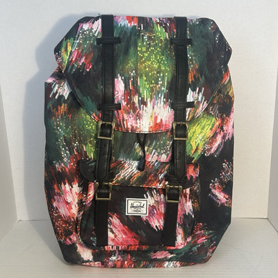 Herschel Retreat Pixel Floral Backpack Bag Laptop Section