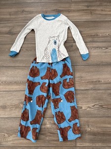 Boys Gray And Blue Bear Pajamas - Carters - Size 5T