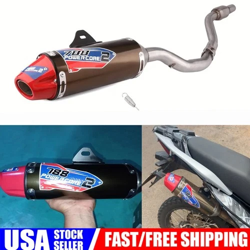 Dirt Bike Exhaust Muffler Pipe Full System For x-pro Titan 250 RBR7 HAWK2507