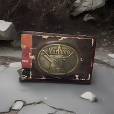 VINTAGE Marlboro Longhorn Belt Buckle