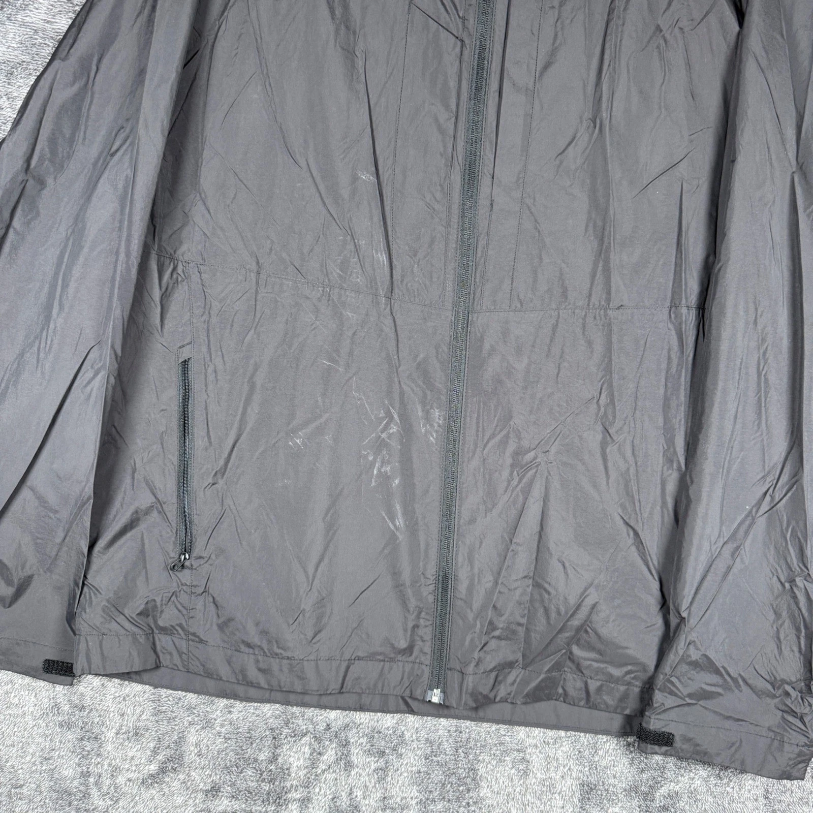 First Tactical Mens XL Full Zip Nylon Windbreaker Jacket Black Lightweight Shell image 2