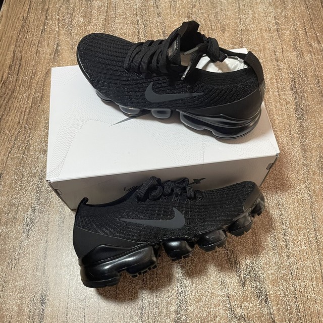 Size 9 - Nike Air VaporMax Flyknit 3 Triple Black for sale online | eBay