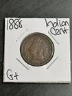 1888 Indian Head Cent Penny G+ Good Better Date U.S. 1c Coin (Raw15121)