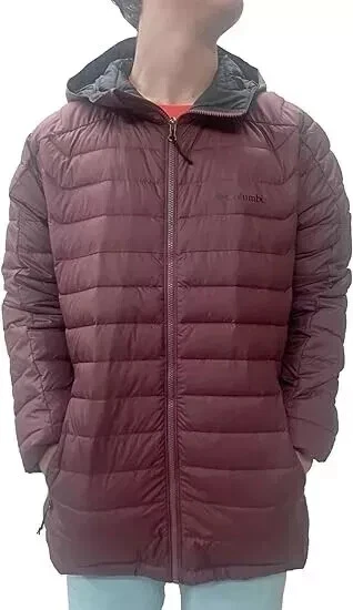 Columbia White Out II XM0477-640 Puffer Jacket Men Red Omni Heat Full Zip APP232