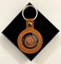 Gibraltar 2 Pence 2000 Coin Keychain – Great Gift for Collectors/History Fans