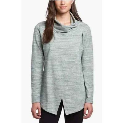 Danskin Gray Marled French Terry Bliss Wrap Size XXL