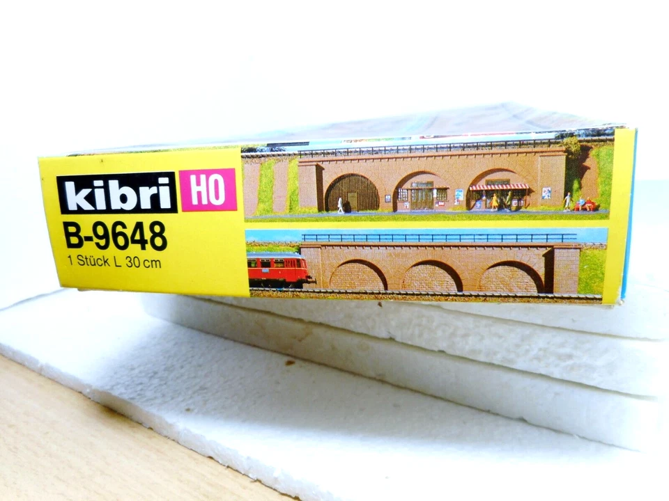 KIBRI B-9648 - Ponte diritto con archi in pietra 300 mm - Vintage New OVP ++++++ - Immagine 3 di 3