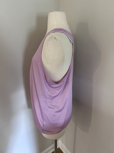 NWT Womens Athletic Works Table Tank Sz L Purple Moisture Wicking Racerback Gym - Picture 3 of 5