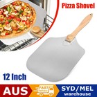 12x14" Aluminum Pizza Peel Oven Paddle Shovel Baker + Wooden Handle Cooking Tool