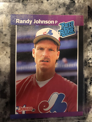 Randy Johnson rookie card ***RARE*** error card