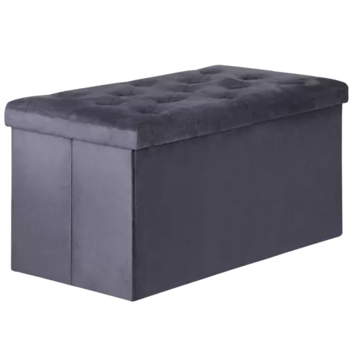 Folding Storage Ottoman Bench Foot Rest Foot Stool for Bedroom Entryway Indoor - Imagen 56 de 93