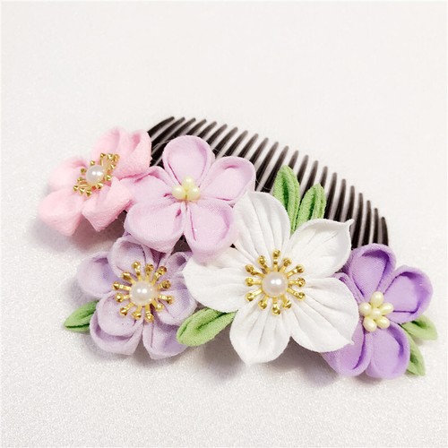 Kimono Headdress Accessory Sakura Hair Comb Cute Girl Headwear Tuck Comb Gift - Picture 2 of 6