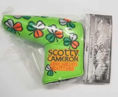 NEUF Scotty Cameron St Patrick’s Day Putter Cover quatre