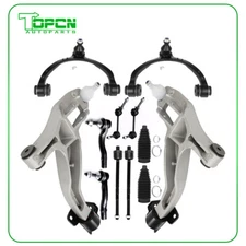 12 Front Upper & Lower Control Arm Tie Rod End For 2003-2006 Ford Crown Victoria