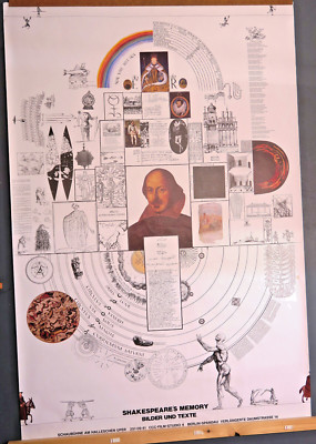 Theater-Plakat der Schaubühne am Halleschen Ufer/Berlin  - Shakespeare's Memory