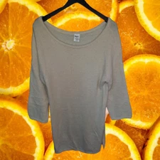 Military Hippie Long White Fuzzy Sweater Size Medium