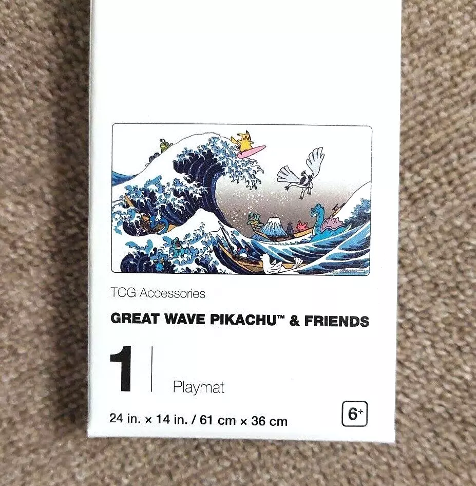 Pokemon Official Playmat WCS 2023 GREAT WAVE PIKACHU & FRIENDS DHL