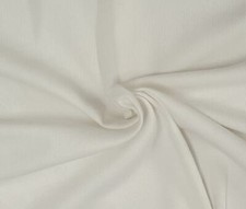 Off White Cotton Poly Spandex 2x2 Rib Knit Fabric by the Yard 250GSM 1/21