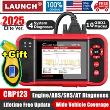 2025 LAUNCH CRP123 Car Diagnostic Tool OBD2 Scanner SRS ABS ENGINE Code Reader