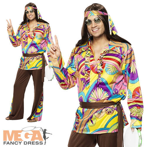 Groovy Psychedelic Hippy Mens Costume Groovy Psychedelic Hippy Mens Costume