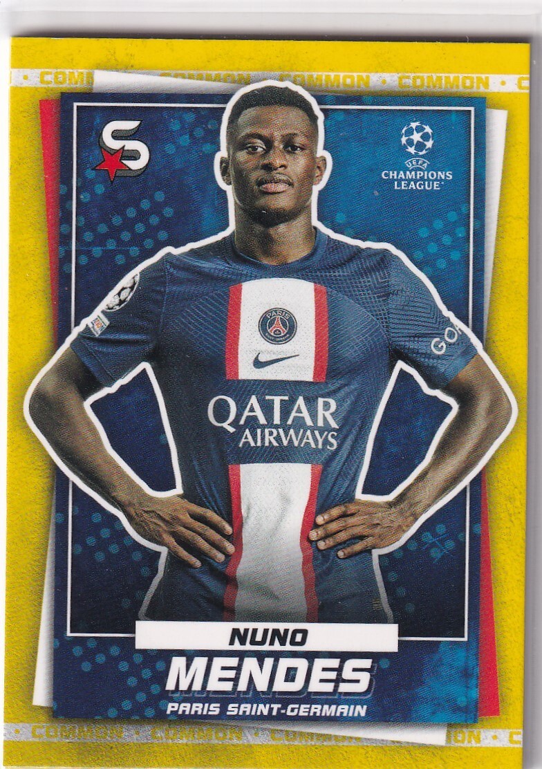 Topps UCL Super-Stars 22/23 Nr. 129 Nuno Mendes Yellow | eBay