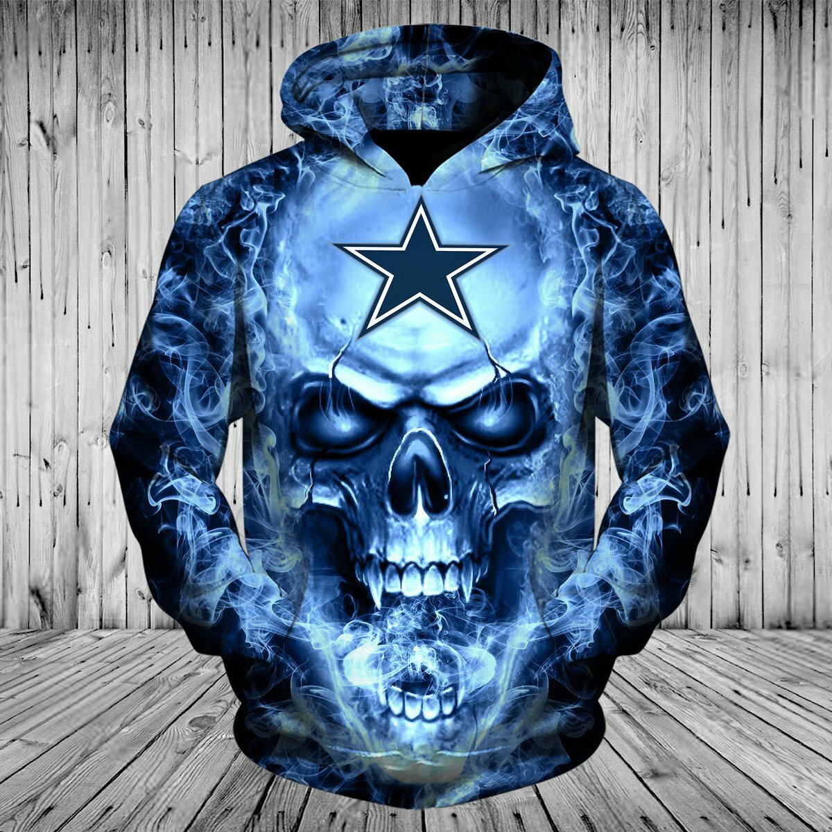 Dallas Cowboys Mens Horror Halloween Hoodie Pullover Sweatshirt Spooky Tops  Gift | eBay