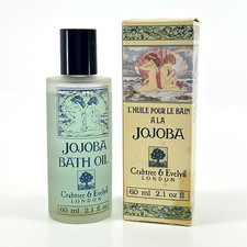 Crabtree and Evelyn Jojoba Bath Oil 2.1 oz Glass Bottle NIB Vintage