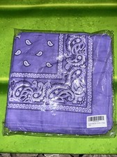 Soophen Paisley One Dozen Lavender Cowboy Bandanas Red 22 X In, 12-Pack 